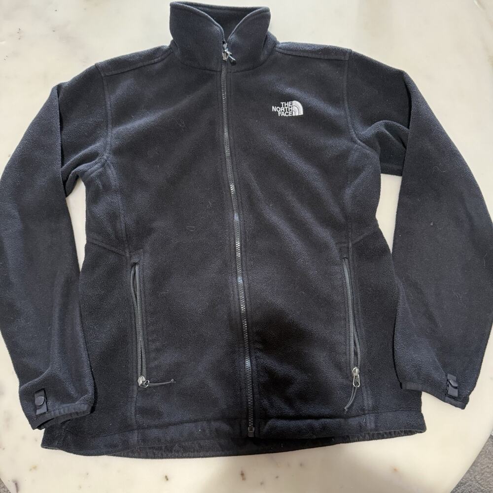 The North Face Mens M TKA 100 Glacier Full Zip Fleece Jacket Black